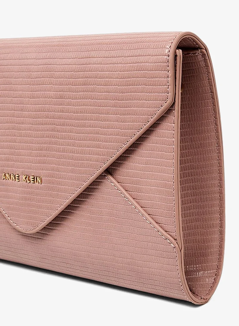 Anne Klein  Anne Klein Croc Textured Flap Clutch for Women | Best Price UAE