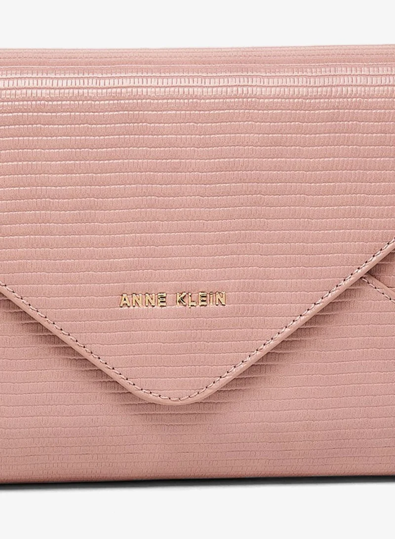 Anne Klein  Anne Klein Croc Textured Flap Clutch for Women | Best Price UAE