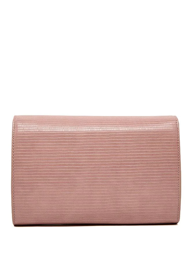 Anne Klein  Croc Textured Flap Clutch for Women | Best Price UAE