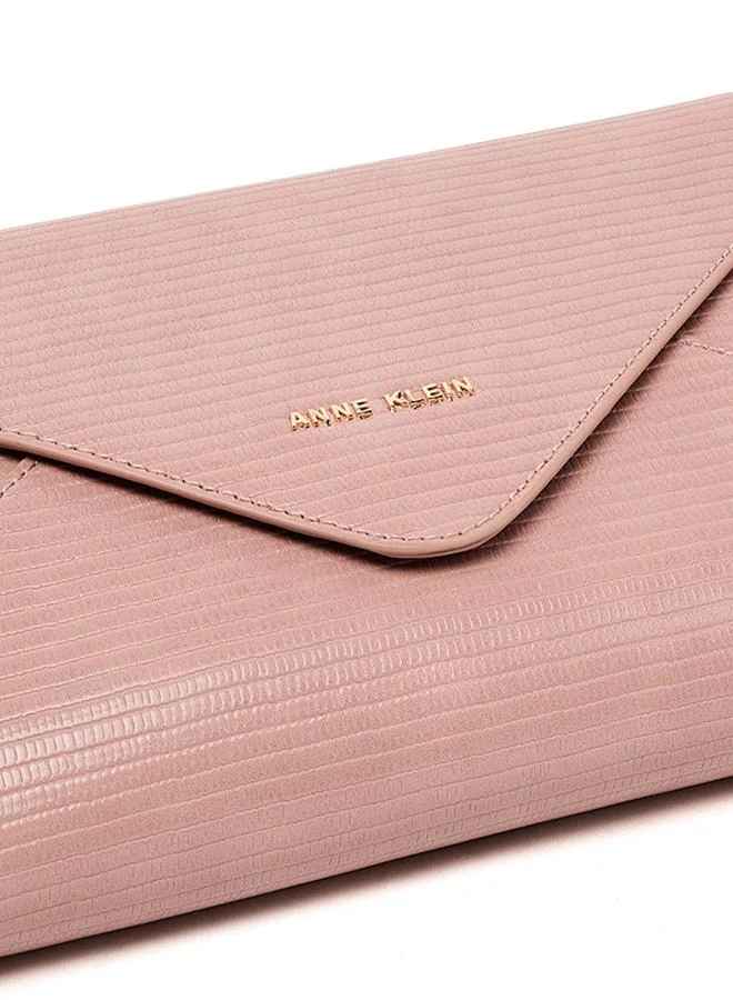 Anne Klein  Croc Textured Flap Clutch for Women | Best Price UAE