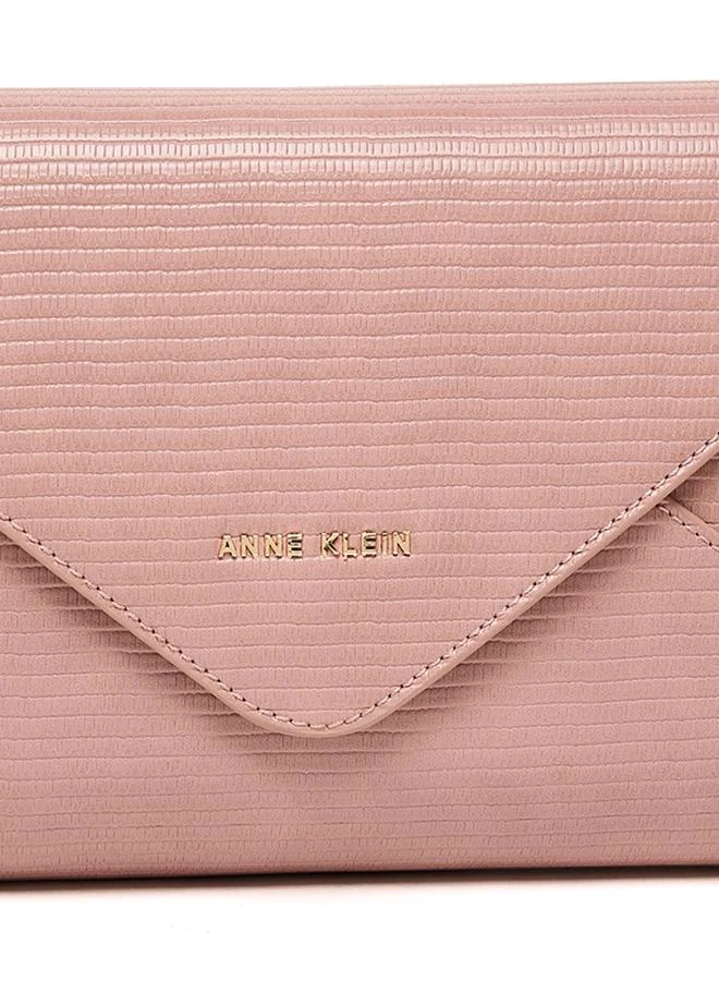 Anne Klein  Croc Textured Flap Clutch for Women | Best Price UAE