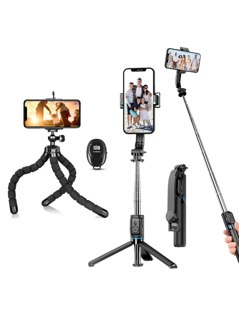 ELTRAZONE "All-in-One Photography Kit – Wireless Remote Camera, Telescopic Tripod, and Selfie Stick Phone Holder" - Image 1
