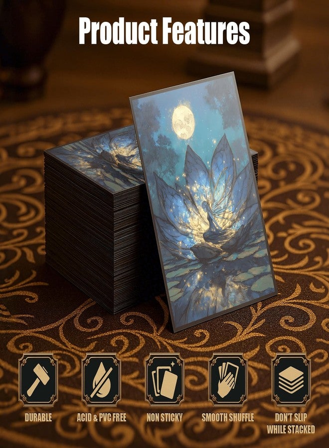 Kiiransr MTG Card Sleeves - Lorwyn Lotus - Ultra Clear Front & Matte Finish Back, 100 Count Standard Size Matte Art Sleeve for Magic The Gathering - Image 5