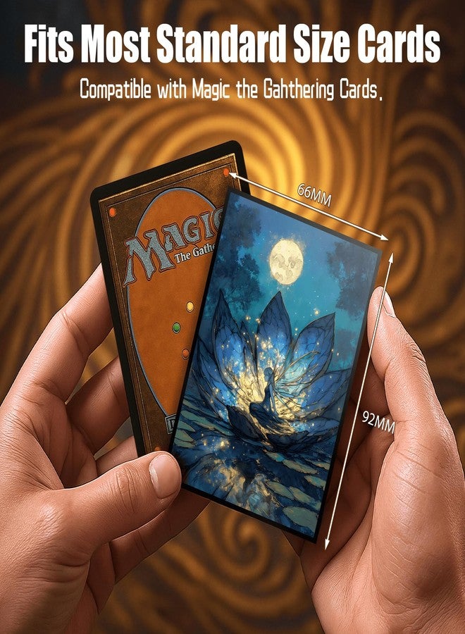 Kiiransr MTG Card Sleeves - Lorwyn Lotus - Ultra Clear Front & Matte Finish Back, 100 Count Standard Size Matte Art Sleeve for Magic The Gathering - Image 4