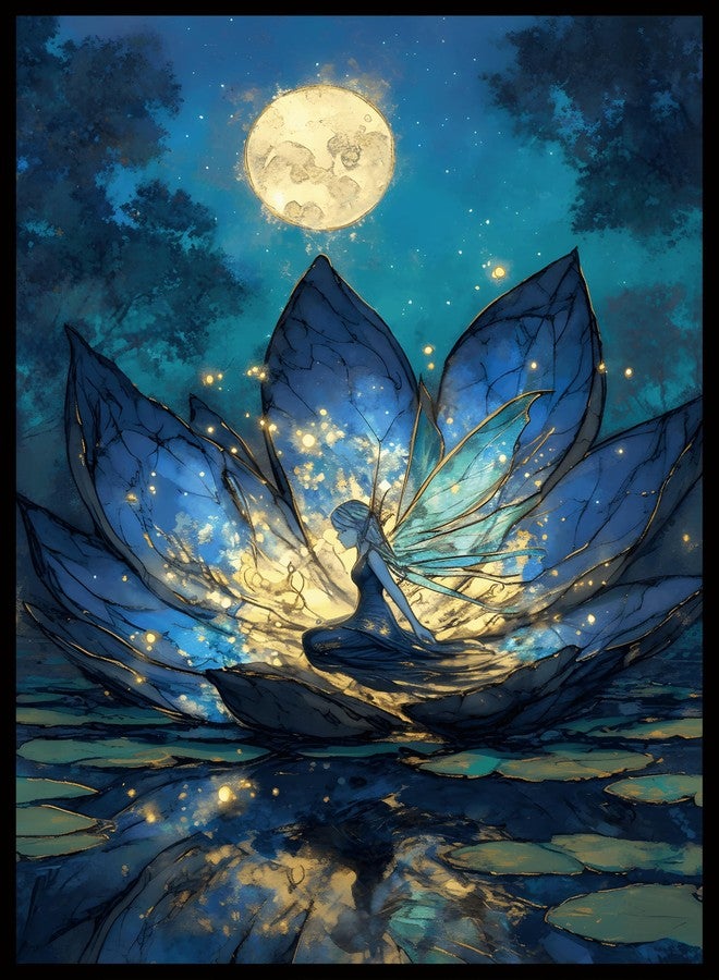 Kiiransr MTG Card Sleeves - Lorwyn Lotus - Ultra Clear Front & Matte Finish Back, 100 Count Standard Size Matte Art Sleeve for Magic The Gathering - Image 1