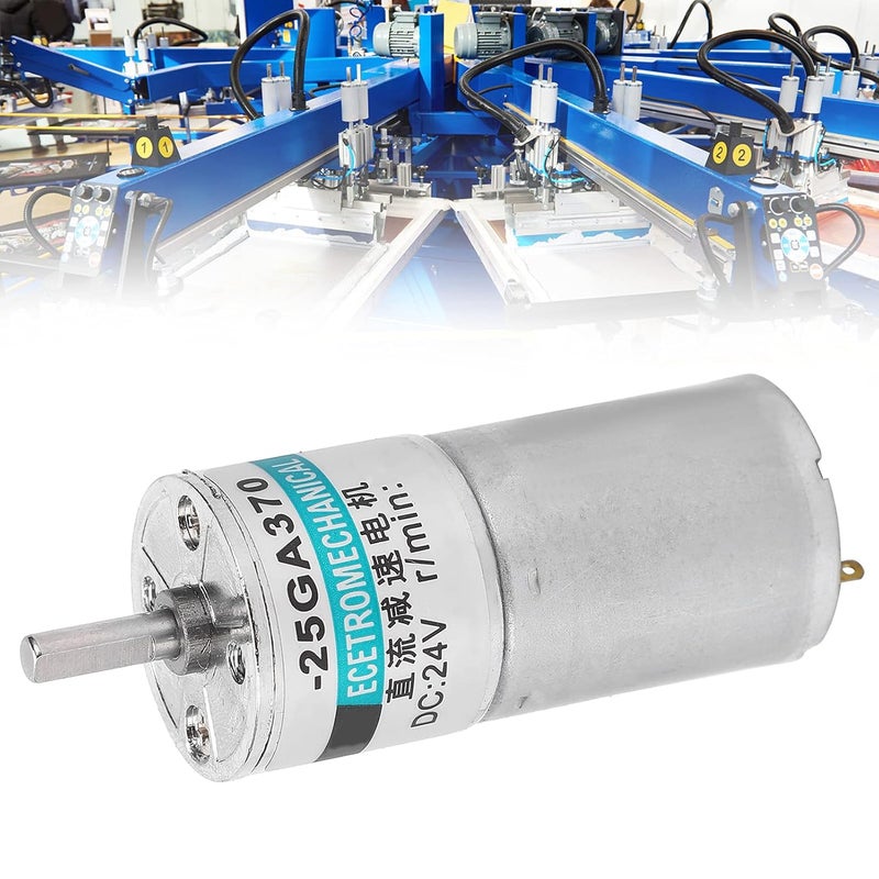 XD25GA370 24V DC Gear Motor 10rpm Low Speed High Torque Quiet Industrial Automation - Image 4