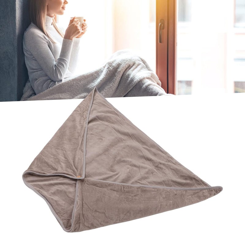 Electric Heating Blanket, Thermal Heated Blanket, Noon Rest Knee for Office Nap and Home Relaxation (Gray) - Image 3