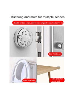 Y&D Door Stopper Wall Protector, Knob Shield, Rubber Bumper Protector With Self Adhesive, Handle Cushion Bumpers for Refrigerator Door, Cabinets (4 PCS)  - Image 3