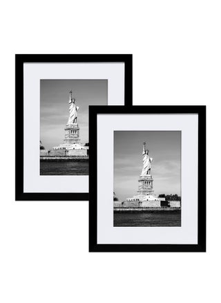 ENJOYBASICS 11x14 Picture Frame Black Poster Frame Display Pictures 8x10 with Mat or 11x14 Without Mat Wall Gallery Photo Frames 2 Pack - pzsku/Z80B9EAFDD401A104A2CAZ/45/1749717656/f2afd129-e955-418d-b7ef-df79df83342b