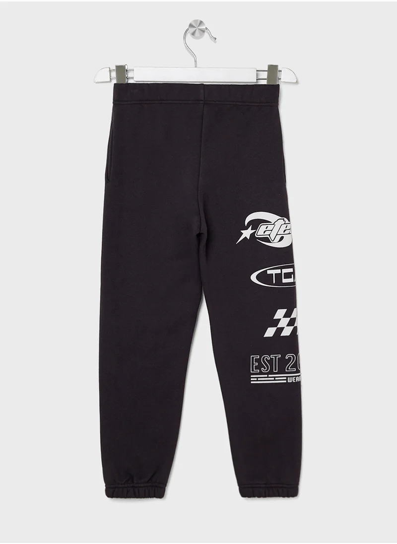 The Giving Movement Kids Racing Printed Jogger