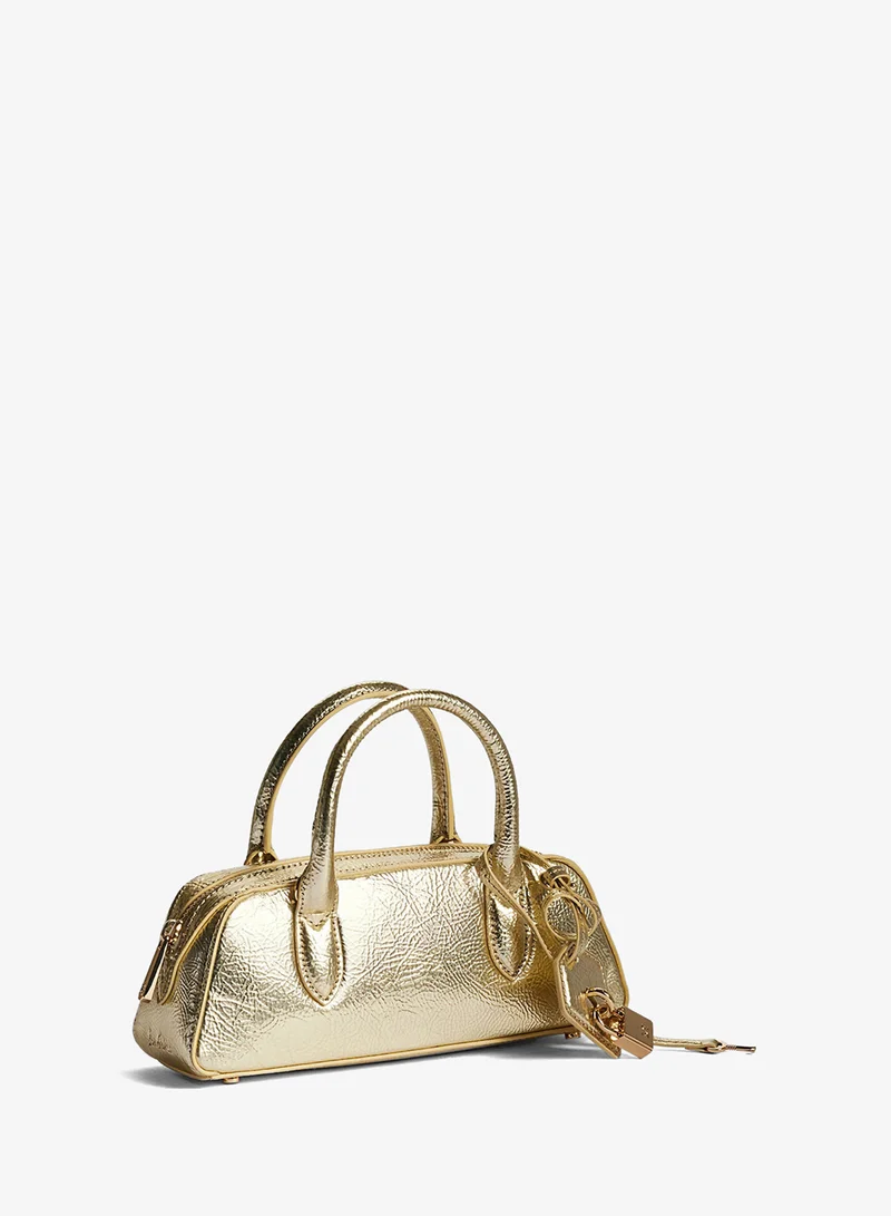 Sam Edelman GOLD Nori Micro Bowler Satchel for Women | Best Price UAE