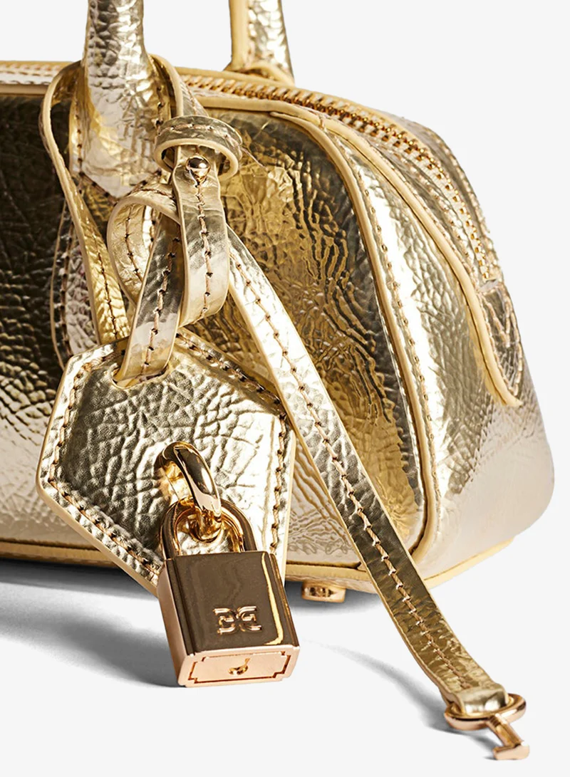 Sam Edelman GOLD Nori Micro Bowler Satchel for Women | Best Price UAE
