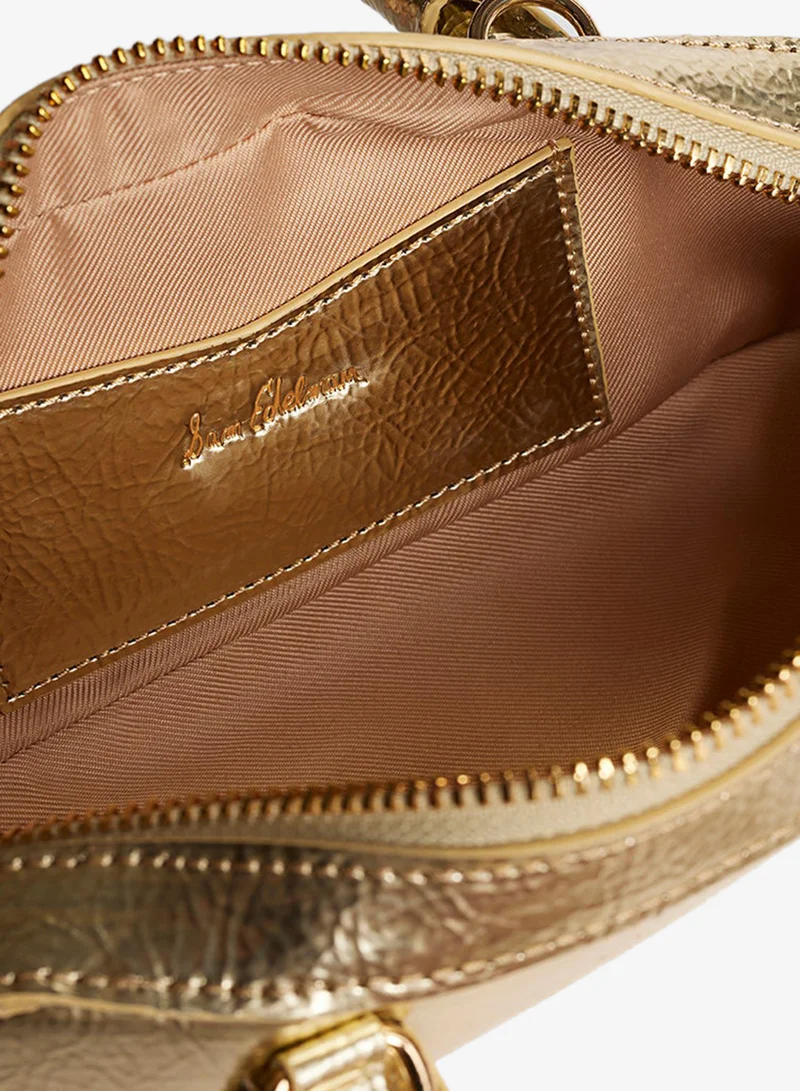 Sam Edelman GOLD Nori Micro Bowler Satchel for Women | Best Price UAE