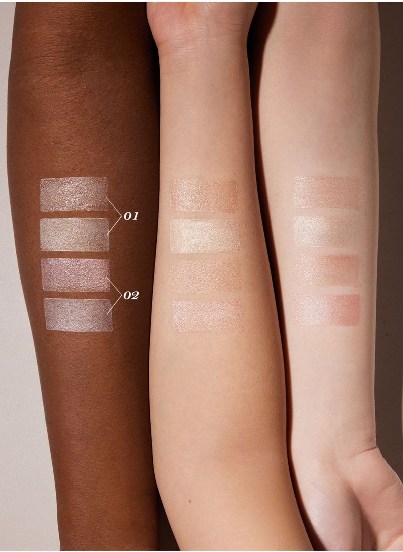 Flower Knows Shell's Jewel Dual-Ended Highlighting Stick – Buildable Glow & Long-Lasting Shine - 02 Peachy Pink  - Image 4