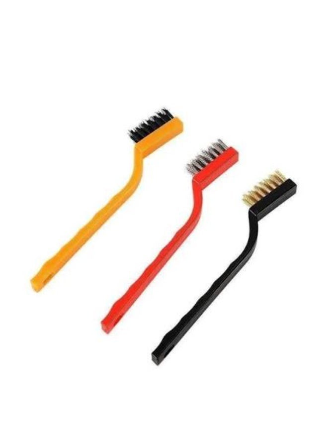 Multi-Purpose Wire Brush Set, 3 Pieces, for Rust & Metal Cleaning, Ideal for Gas Stove Cleaning, Removing Welding Residue, Paint, Rust and More - Image 4