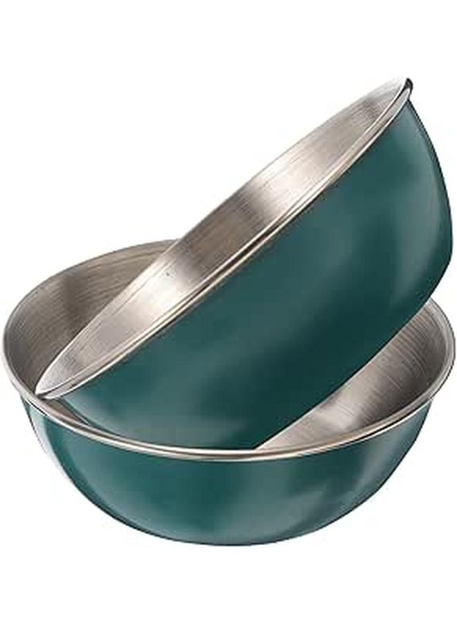 Stainless Steel Round Dipping Bowls Set of 2 Small Sauce Dishes for Sushi Soy Sauce Snack Serving - Image 1