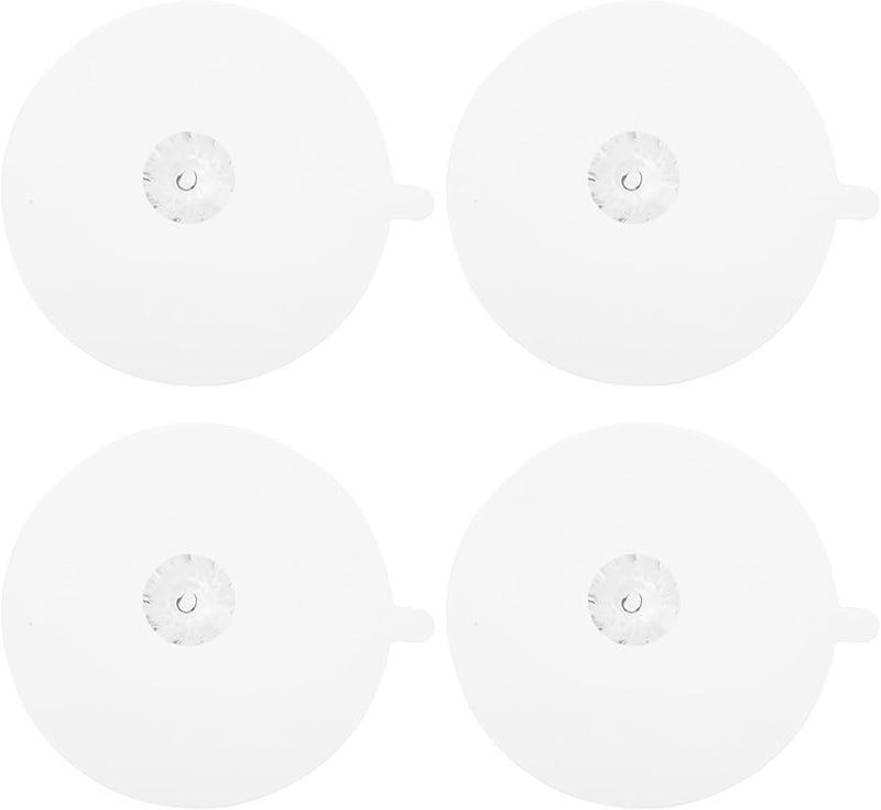 Uonlytech 4 قطع سيليكون غطاء كوب مجموعة 11 سم مزدوج الجوانب ماتي ماس مزيف زخرفي أغطية أكواب - Image 2