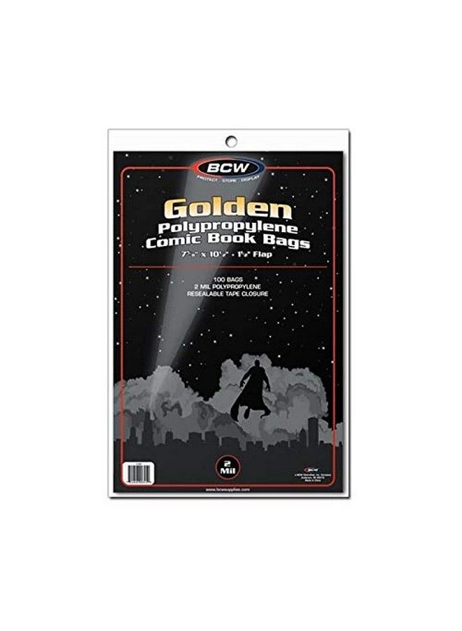 BCW Comic Bags Golden (100 Ct) - Image 1