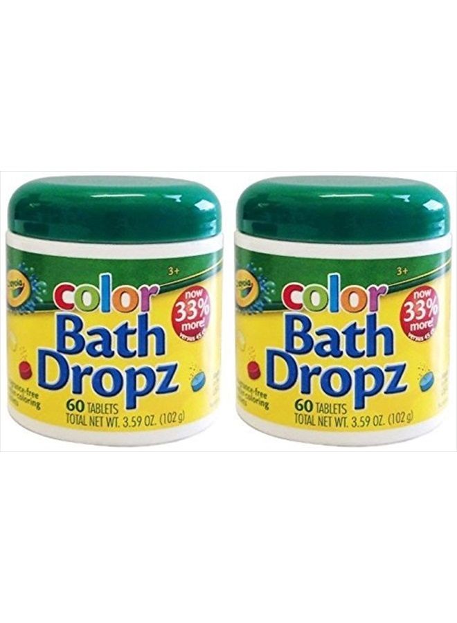 Crayola Bath Dropz 3.59 oz 60 Count (Pack of 2) - Image 1