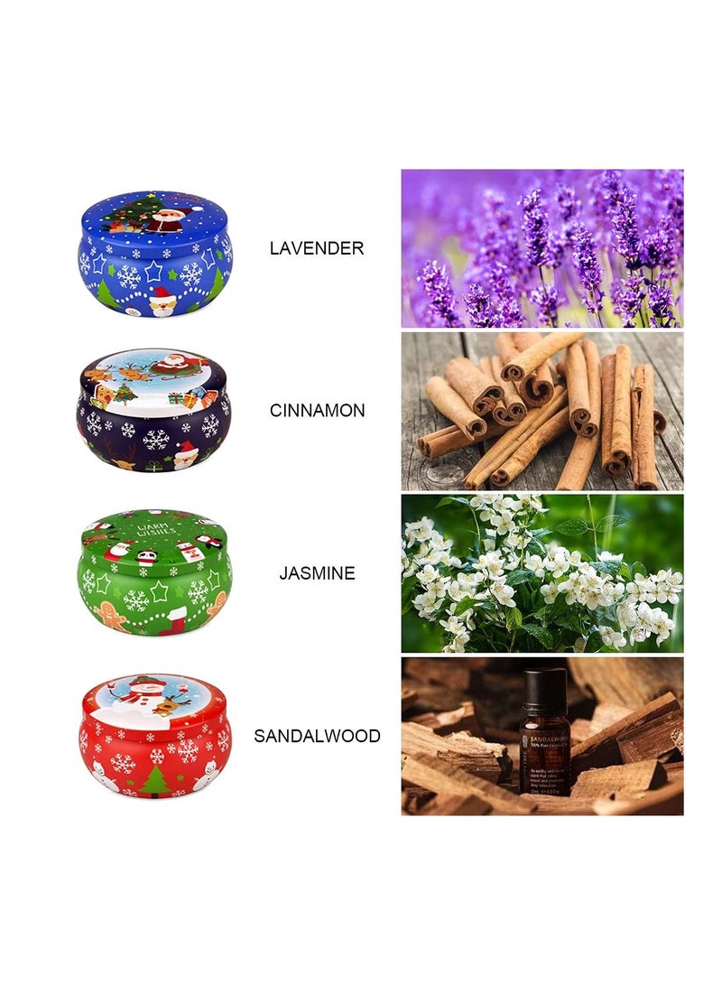 هايلاند شموع معطرة بتصميم الكريسماس - 4 قطع - Image 2