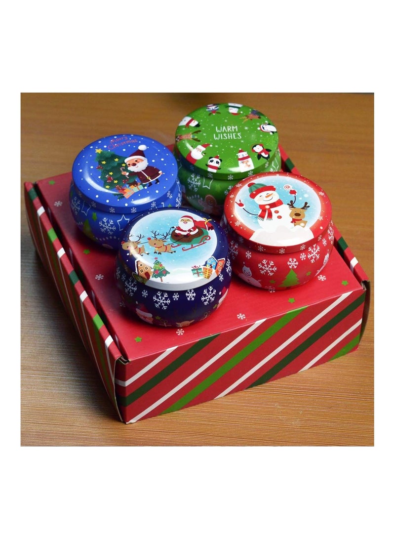 هايلاند شموع معطرة بتصميم الكريسماس - 4 قطع - Image 4