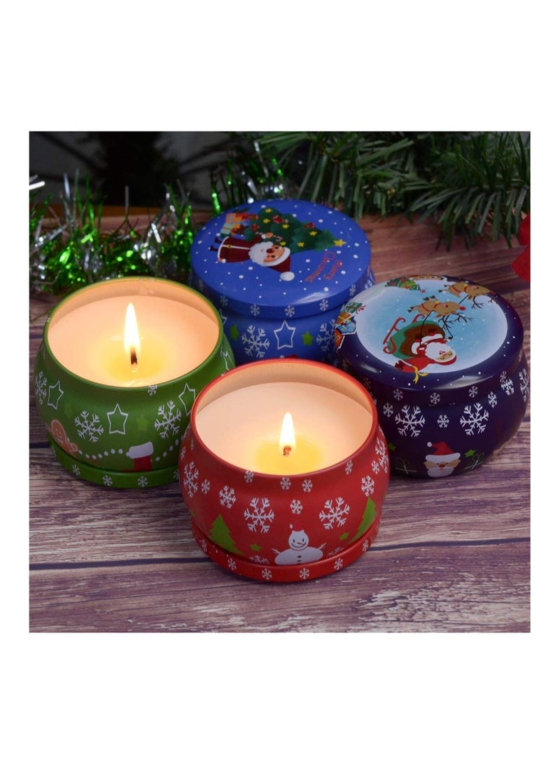 هايلاند شموع معطرة بتصميم الكريسماس - 4 قطع - Image 3