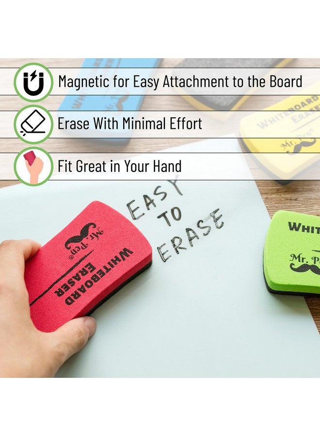Mr. Pen Magnetic Dry Erase Erasers 8 Pack Assorted Colors Whiteboard Eraser Dry Eraser White Board Erasers Dry Erase Dry Erase Board Eraser Magnetic Whiteboard Eraser Magnetic Dry Eraser - Image 4