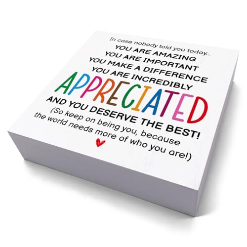 HTBIG Inspirational Gifts for Men Women Friends, Coworker Office Decor Appreciation Gifts, You Are Amazing Motivational Desk Sign Decor Home Office Desk - Image 2