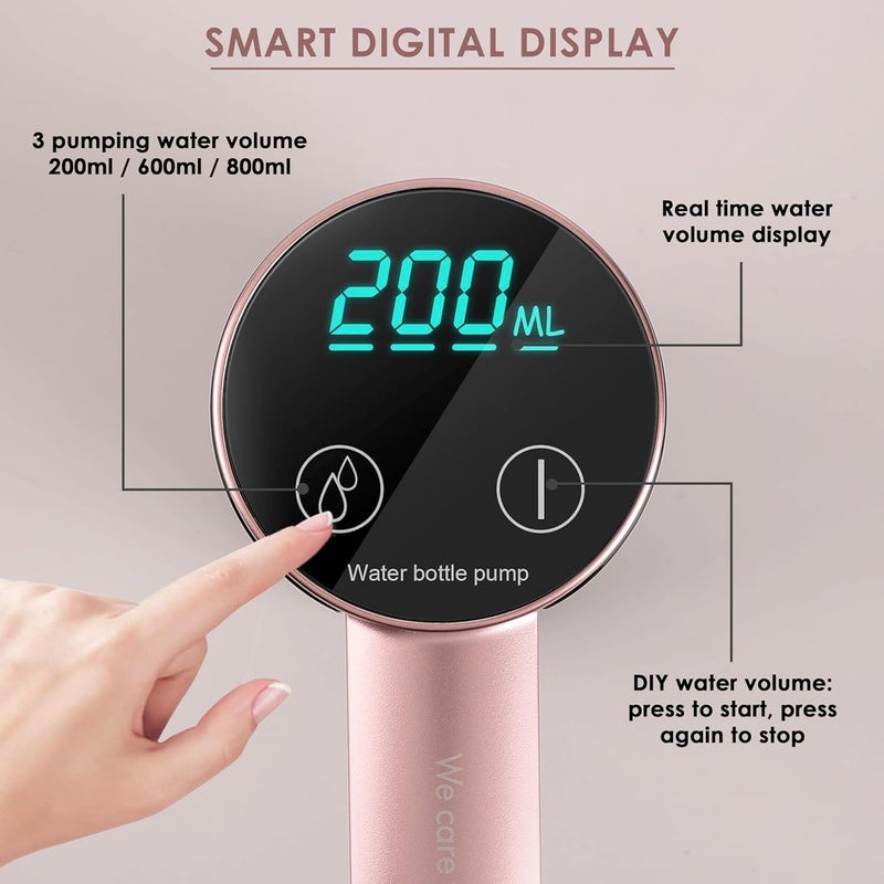 QLECT Automatic Water Dispenser For 20 Litre Bottle – Usb Dc Water Pump With 1200 mAh Rechargeable Battery| Water Pressure Pump for Home Office Travel |Water Dispenser Pump With Display Timer Function - Image 2