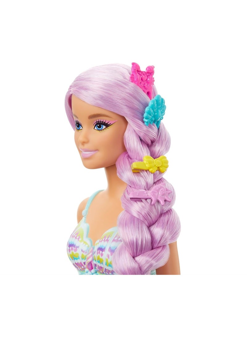 Barbie Mermaid Doll with Long Fantasy Hair & Accessories - Image 2