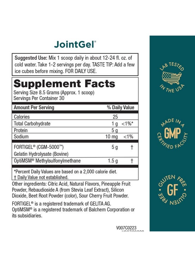 Purity Products JointGel Formula Collagen Peptides + MSM - Supports Joint Flexibility + Fortify Joint Cartilage - Berry Powder - 30 Day Supply - Image 2