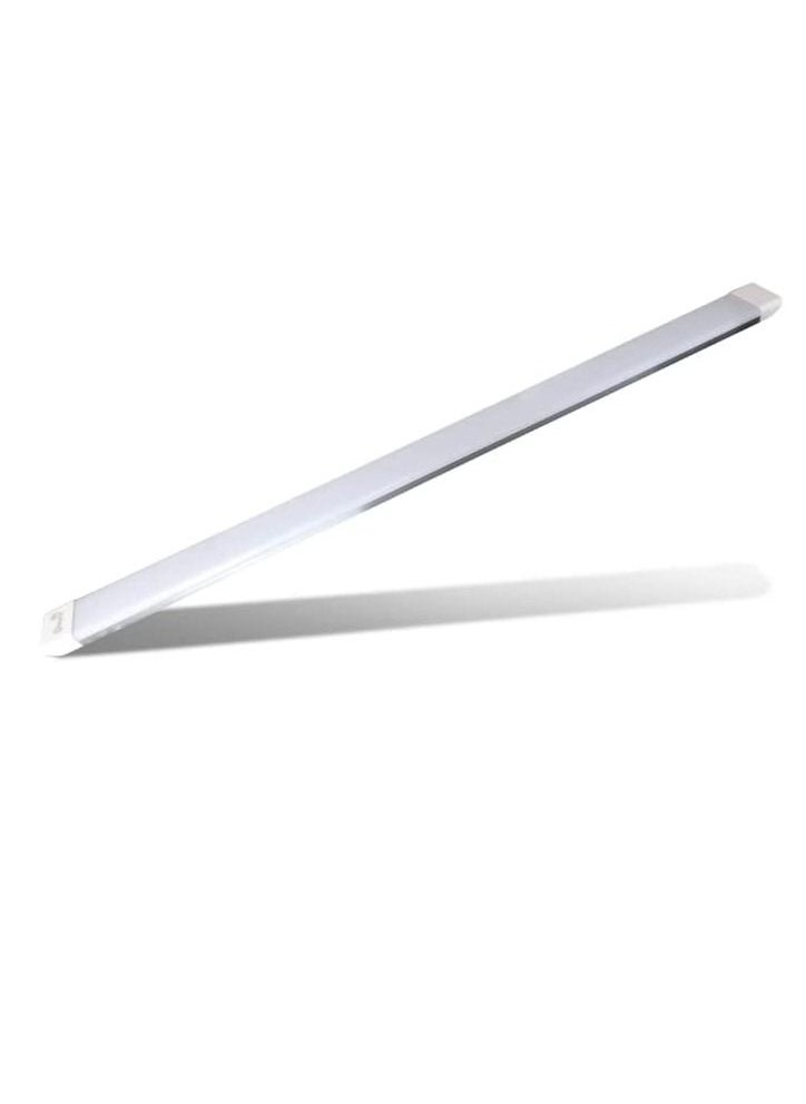 Quanta - RACO Quanta 80W 4ft LED Batten Fittings Integrated Tube Lamp 7000k Day light 1200x75x25mm Wall and Ceiling Lighting 30000h Long Lifespan Luminance 5000Lm with Plastic Tube Cover - Image 1