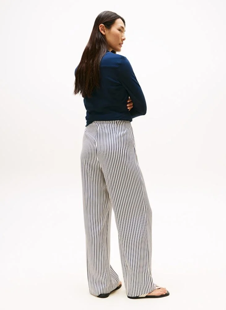 TOMMY HILFIGER VIS TWILL WIDE LEG PANT