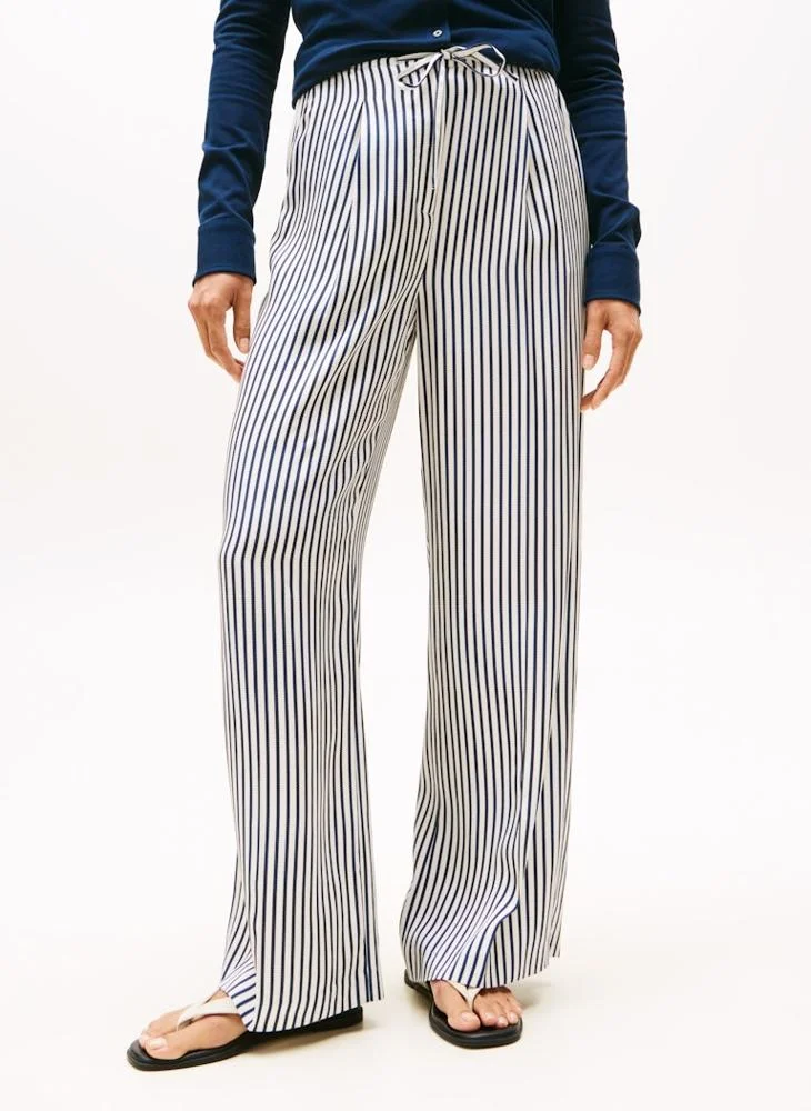 TOMMY HILFIGER VIS TWILL WIDE LEG PANT