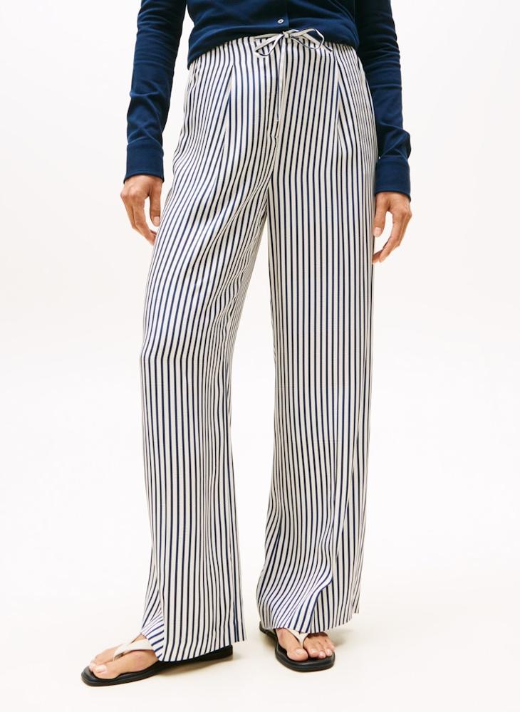 TOMMY HILFIGER VIS TWILL WIDE LEG PANT - Image 1