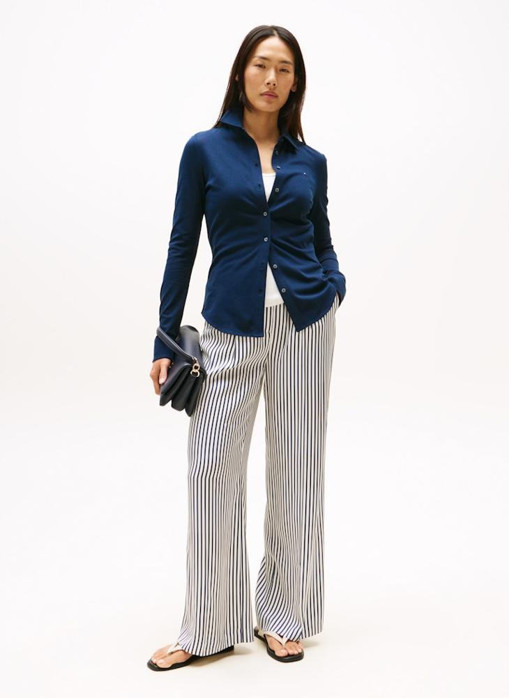 TOMMY HILFIGER VIS TWILL WIDE LEG PANT - Image 4