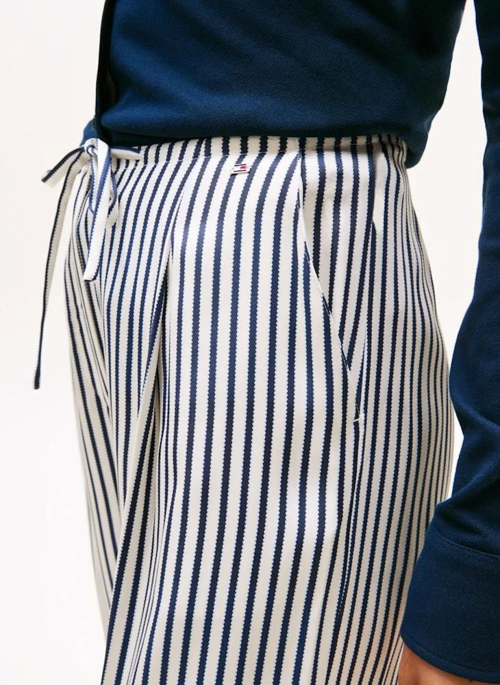 TOMMY HILFIGER VIS TWILL WIDE LEG PANT