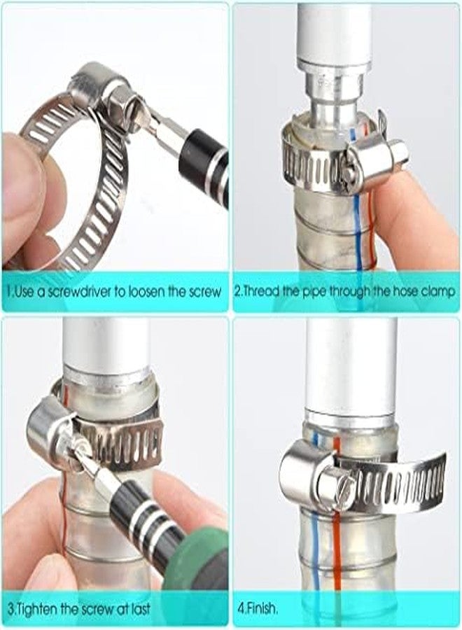 ES EKSAFAR ESEKSAFAR S S Hose Clamp (Hose clamp 1" 10pc with 2in1 Screwdriver 1pc, 1"inch) - Image 5