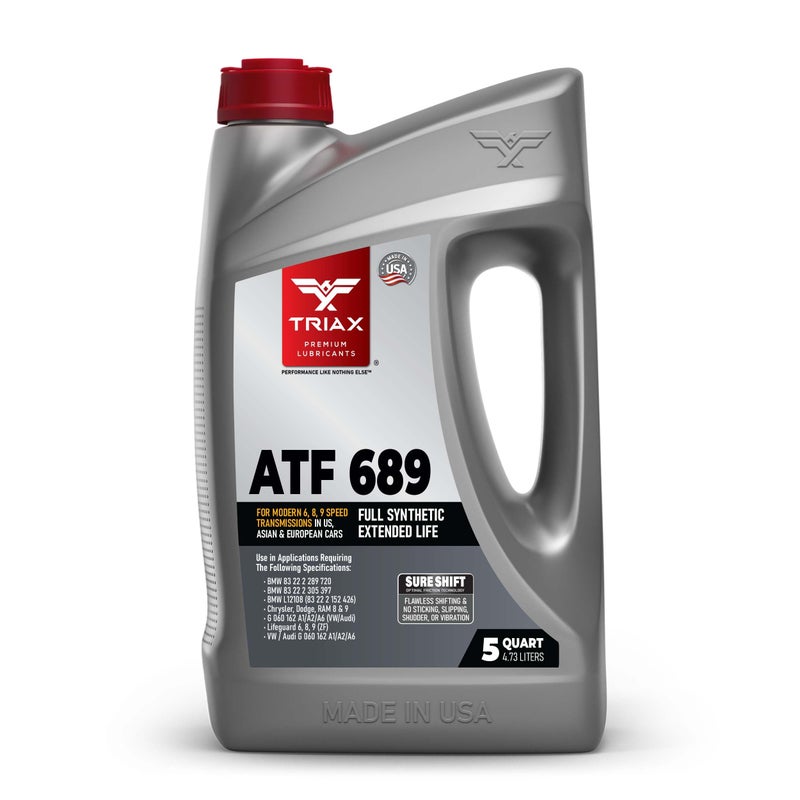 TRIAX ATF 689 Full Synthetic for ZF 6HP, 8HP, 9HP Transmissions | Compatible with Jeep, Chrysler, Dodge RAM, Audi, BMW, Land Rover, Mercedes Benz, Porsche, and More (5 Quart) - Image 1