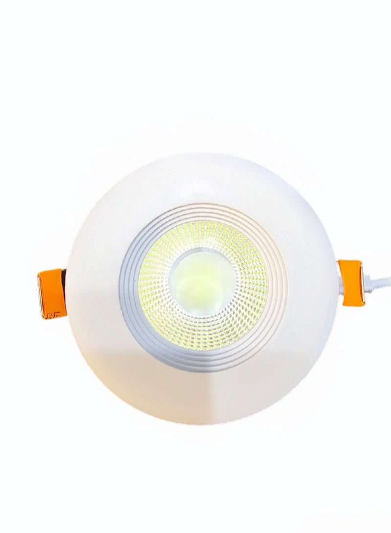 تيك لايت كشاف كوب ليد 7 وات 3500K اصفر (سبوت لايت) فتحة سقف  (7سم) مجموع 10حبات - Image 3