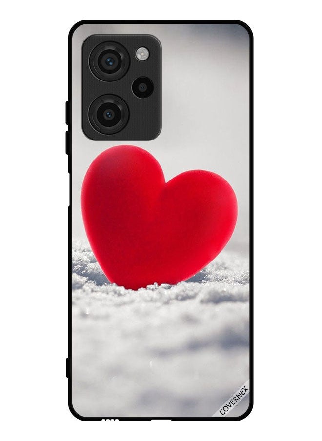 Covernex غطاء حماية لهاتف Xiaomi Poco X5 Pro بتصميم قلب أحمر جميل  - Image 1