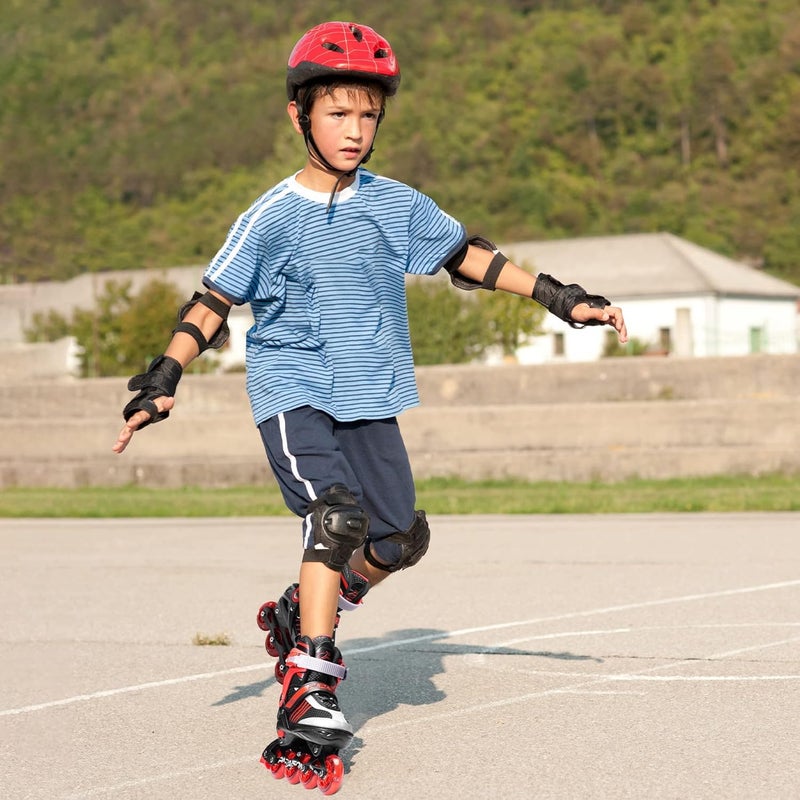 PAPAISON Adjustable Inline Skates Boys Ages 4-16, Roller Skates for Girls Kids Ages 5-8 8-12 with Full Light Up Wheels, Outdoor Skates Illuminating Skates for Children Teens Women - Image 2