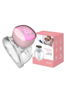 Hands-Free Wearable Electric Breast Pump with Touchscreen Display, 24mm Flange Inserts, 4 Modes & 12 Levels, USB Charging & Quiet Design - Portable Single Pump for On-the-Go Moms
