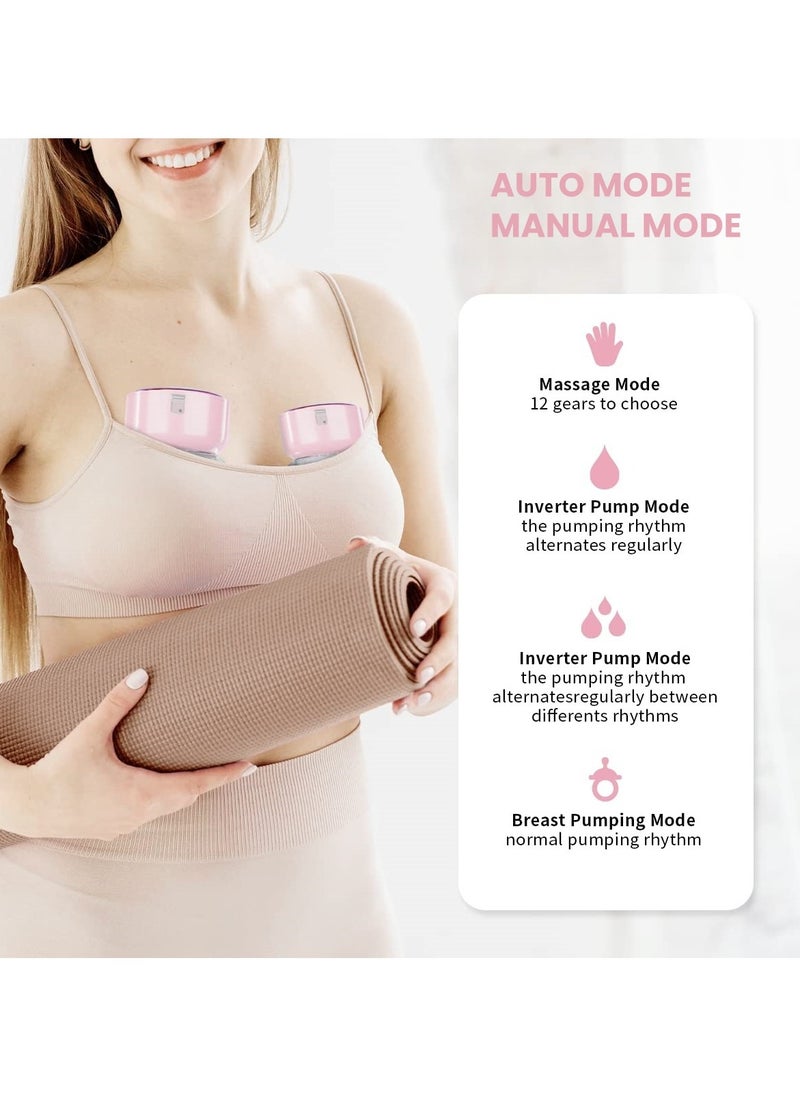 Perfin - Hands-Free Wearable Electric Breast Pump with Touchscreen Display, 24mm Flange Inserts, 4 Modes & 12 Levels, USB Charging & Quiet Design - Portable Single Pump for On-the-Go Moms - Image 1