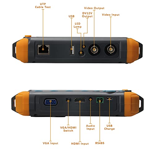 SGEF 5 inch CCTV Tester Analog Camera Moniton,HDMI Input&VGA Input,Camera Debugging Helper - Image 4