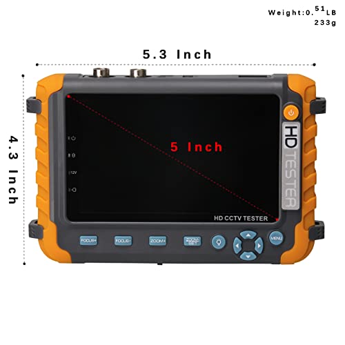 SGEF 5 inch CCTV Tester Analog Camera Moniton,HDMI Input&VGA Input,Camera Debugging Helper - Image 2