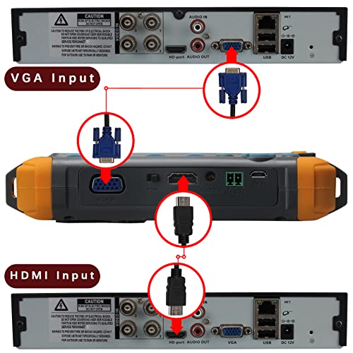 SGEF 5 inch CCTV Tester Analog Camera Moniton,HDMI Input&VGA Input,Camera Debugging Helper - Image 5