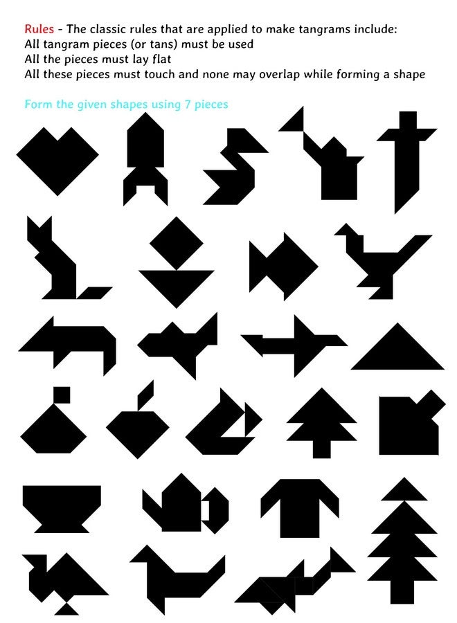 فنفينشين لعبة Funvention - لعبة تانجرام جيب للسفر - هدايا عيد ميلاد للأطفال من سن 4 سنوات فما فوق، لعبة لوحية تعليمية ممتعة، عبوة حفلات (عبوة من 6 قطع) - Image 4