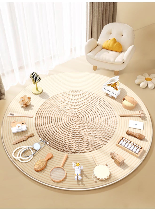 Loquat Week-catching Supplies Props One-year-old Set Boys And Girls Birthday Ceremony Layout Full Set Of Log Style Lottery Carpet Modern-Color:【thick Anti-slip】 12 Pieces Of Log Style Weekly Props + Weekly - Image 2