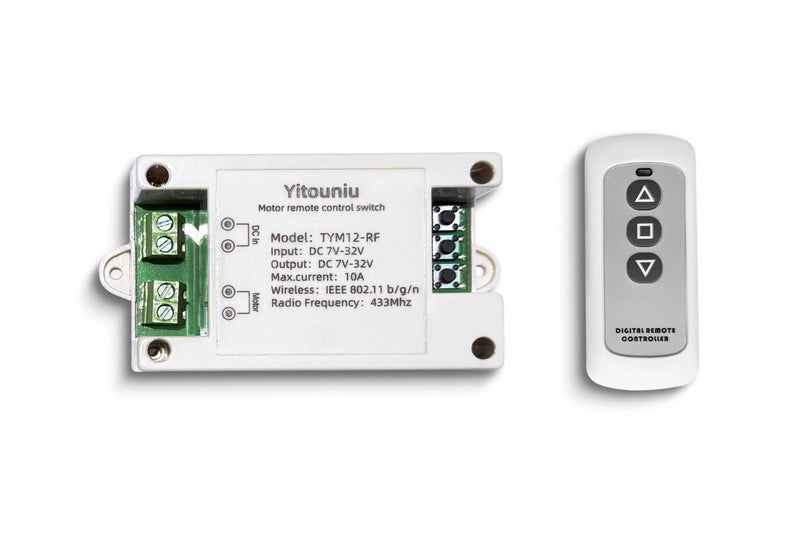 Yitouniu Tuya Smart WiFi/Bluetooth DC Motor Controller 10A 7-32V Reversible Switch with Timer, Voice Control for Electric Actuators, Smart Home (Alexa Compatible) - Image 1